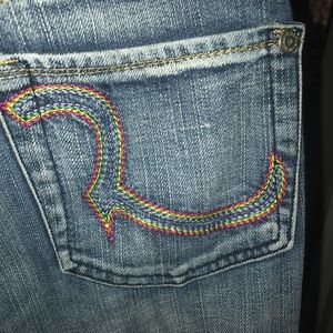 Rock & Republic rainbow "R" jeans size 28